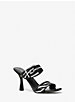 Sandalo in pelle effetto cavallino con stampa zebrata Colby image number 0