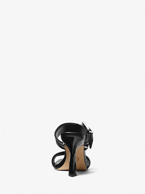 Sandalo in pelle effetto cavallino con stampa zebrata Colby image number 2