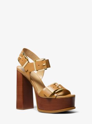 Colby Leather Platform Sandal image number 0