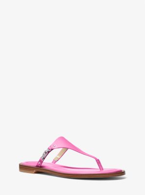 Hot pink michael hot sale kors sandals