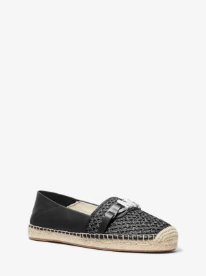 Ember Leather and Straw Espadrille