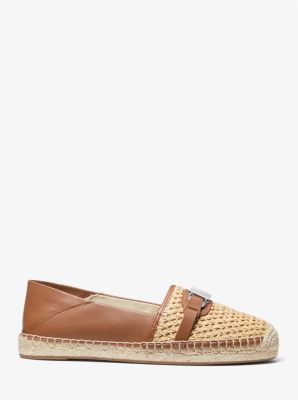 Ember Leather and Straw Espadrille image number 1