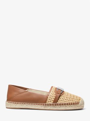 Espadrille Ember en cuir et paille image number 1