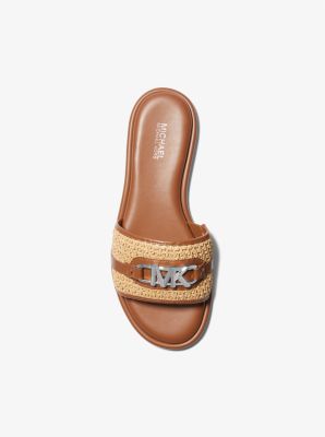 Michael kors embellished slides on sale