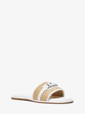 Ember Embellished Straw Slide Sandal image number 0