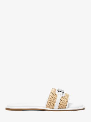 Ember Embellished Straw Slide Sandal image number 1