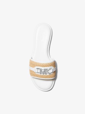 Ember Embellished Straw Slide Sandal image number 2
