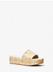 Ember Empire Logo Jacquard Straw Platform Sandal image number 0