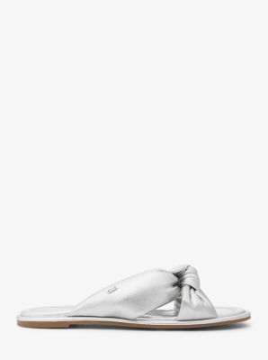 Slipper Elena van metallic leer image number 1