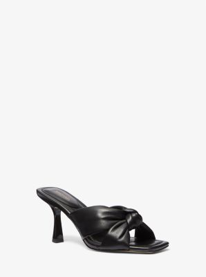 Michael michael kors lena hot sale mid block heel sandal