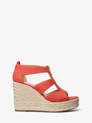 Etta Linen Blend Wedge Sandal image number 1