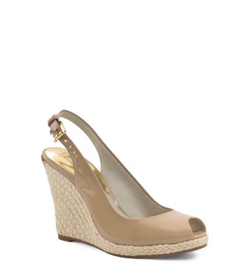 Keegan Patent-Leather Espadrille Wedge | Michael Kors