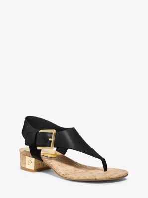 Mk cork cheap flip flops