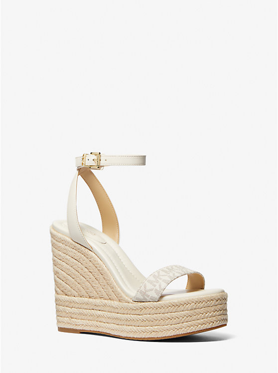 Leighton Logo and Leather Wedge Sandal image number 0