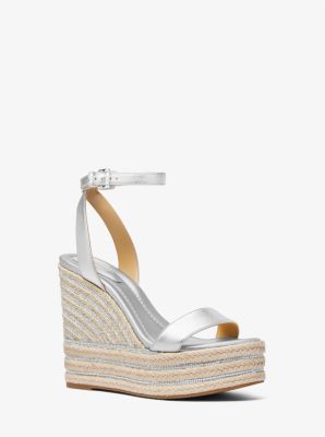 Leighton Metallic Leather Wedge Sandal image number 0