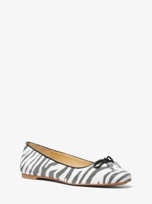Michael Kors Nori Zebra Jacquard Ballet Flat