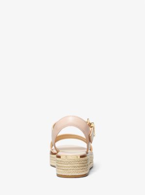 Richie Smooth and Logo Platform Espadrille Sandal | Michael Kors