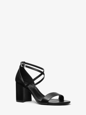 Michael Kors Sophie Flex Patent Leather Sandal In Black