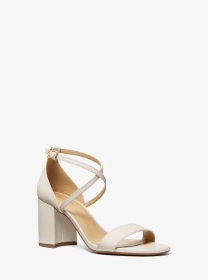 Michael michael kors francine leather sandal online