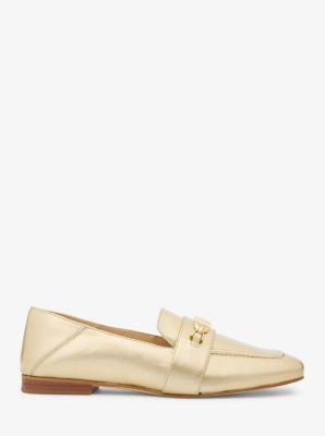 Michael kors loafers womens hot sale gold