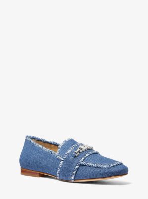 Michael Kors Tiffanie Frayed Denim Loafer