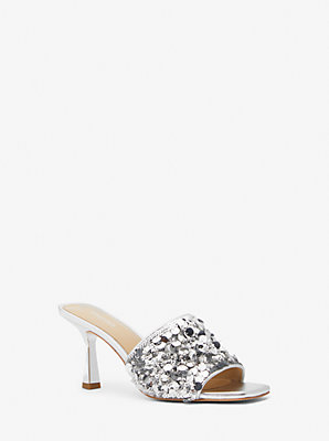 Michaelkors Limited-Edition Tessa Hand-Embellished Mule,SILVER