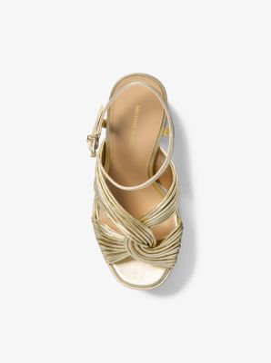 Alessia Metallic Platform Sandal