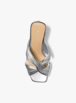 Alessia Metallic Mule Sandal