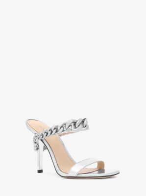 Bianca Embellished Metallic Leather Sandal image number 0