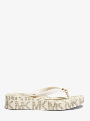 Michael kors bedford platform flip online flops