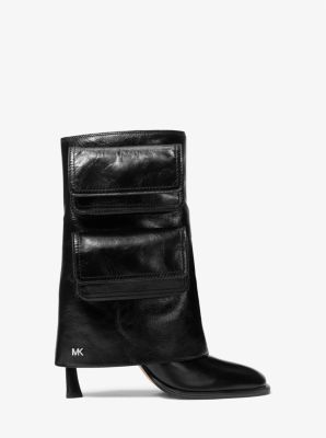 Stiefel Dakota aus Leder mit Cargotasche