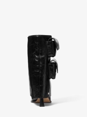 Stiefel Dakota aus Leder mit Cargotasche