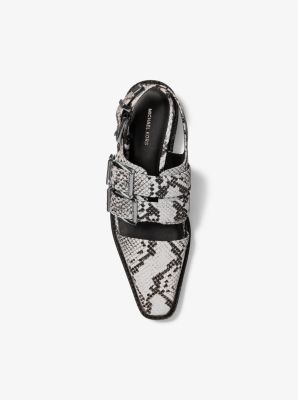 Darrington Snake Embossed Leather Slingback Loafer image number 2