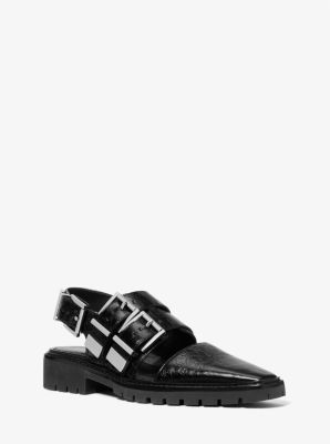 Darrington Crackled Patent Leather Slingback Loafer image number 0