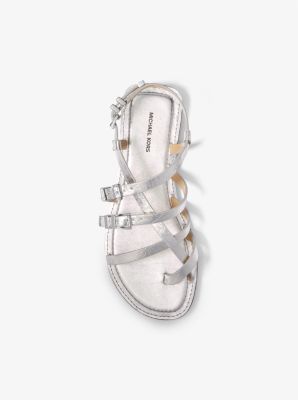 Darrington Crackled Metallic Leather Sandal image number 2