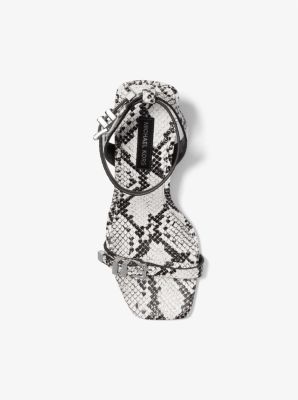 Darrington Snake Embossed Leather Sandal image number 3