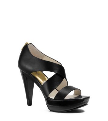 Elena Leather Platform Sandal | Michael Kors