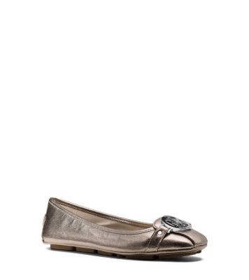 fulton metallic embossed leather moccasin