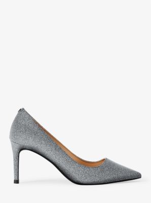 Pumps Alina aus Leder mit Glitzer