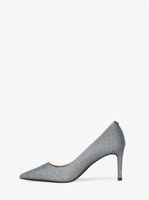 Pumps Alina aus Leder mit Glitzer