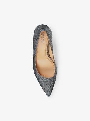 Pumps Alina aus Leder mit Glitzer