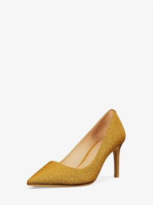 Pumps Alina aus Leder mit Glitzer in BRONZE | Michael Kors
