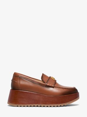 Indy Burnished Leather Platform Loafer image number 1