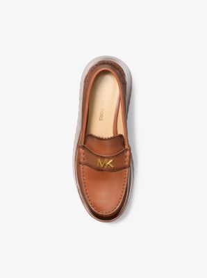 Indy Burnished Leather Platform Loafer image number 3