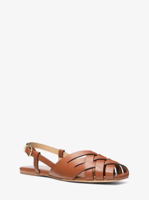 Irene Woven Leather Slingback Sandal image number 0