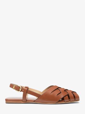 Irene Woven Leather Slingback Sandal image number 1