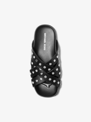 Irene Studded Leather Flat Sandal image number 2