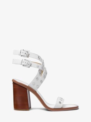 Irene Studded Leather Block Heel Sandal image number 1