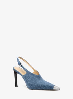 Décolleté Kasia slingback in denim image number 0