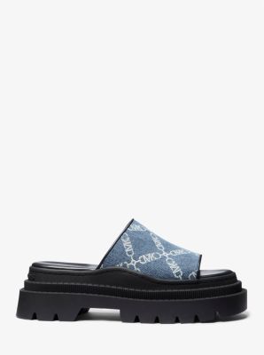 Kendra Empire Diamond Jacquard Denim Slide Sandal image number 1